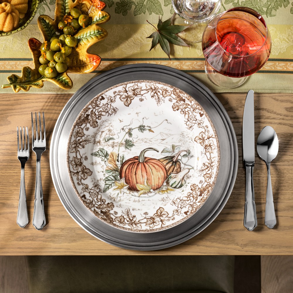 Plymouth Pumpkin 16-Piece Dinnerware Set