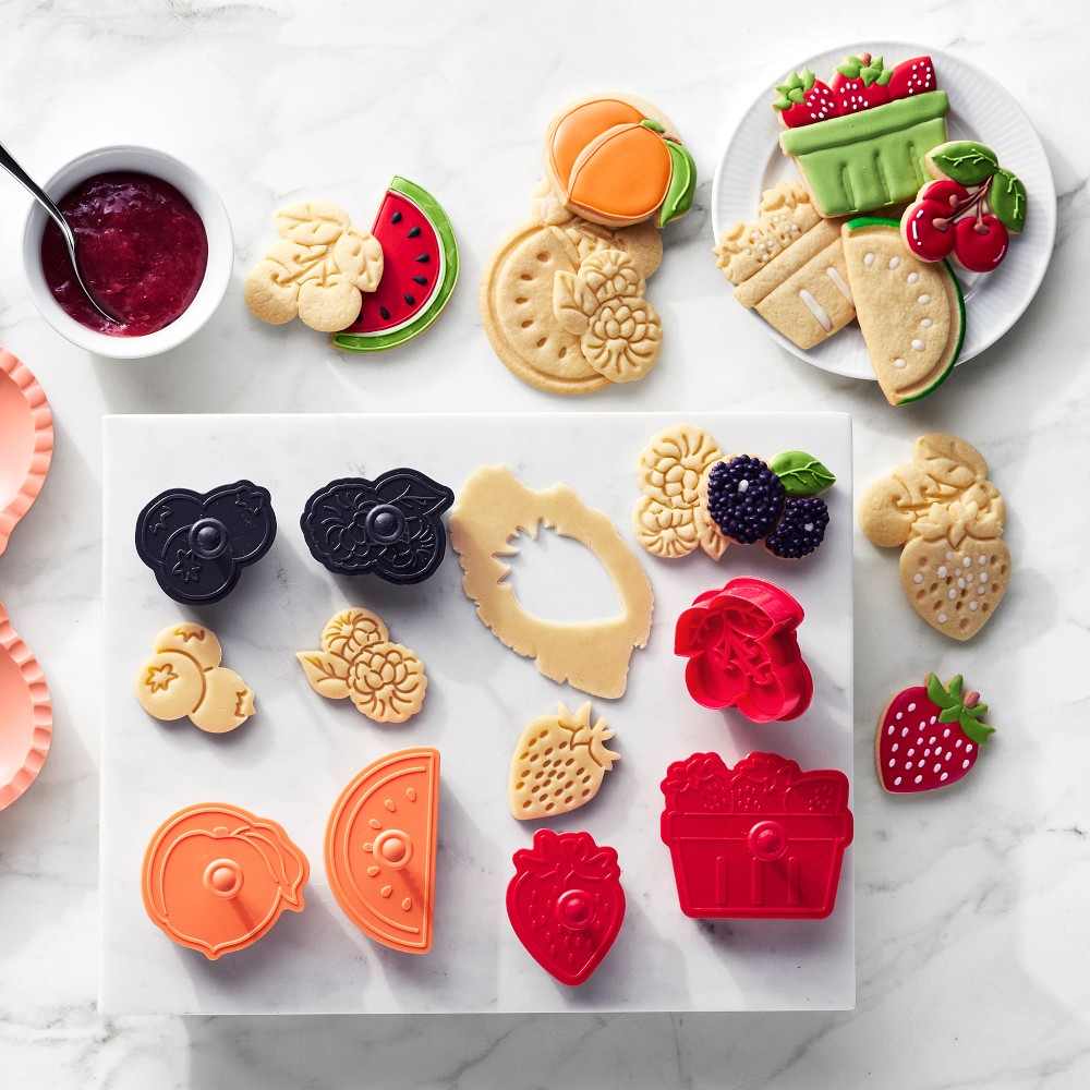 Williams Sonoma Summer Fruit Impression Cookie Cutters, 22-Piece Set