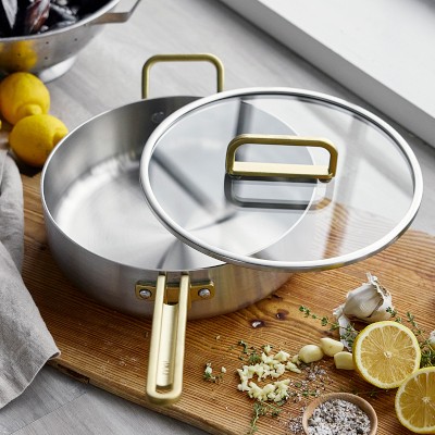 GreenPan™ Stanley Tucci™ Stainless-Steel Saute Pan, 4-Qt.