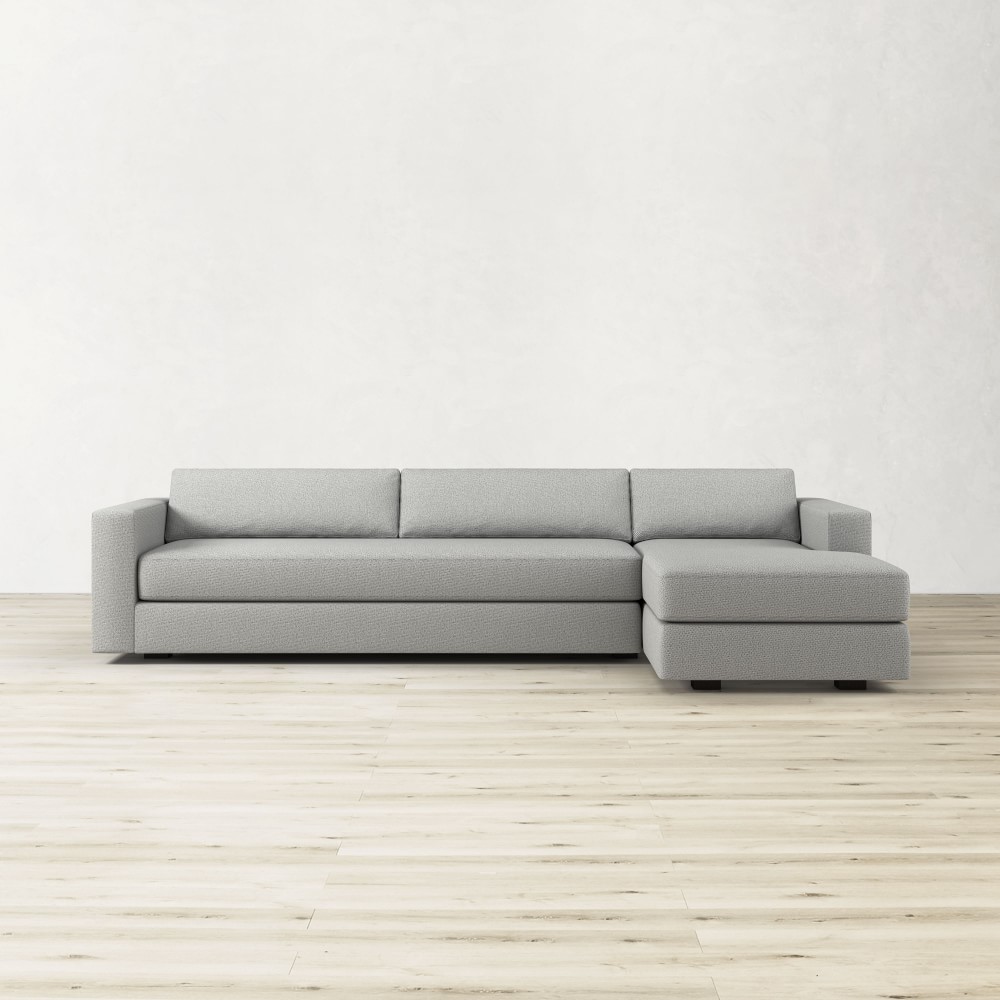 Carlton Square Arm 2-Piece L-Shape Chaise Sectional (126
