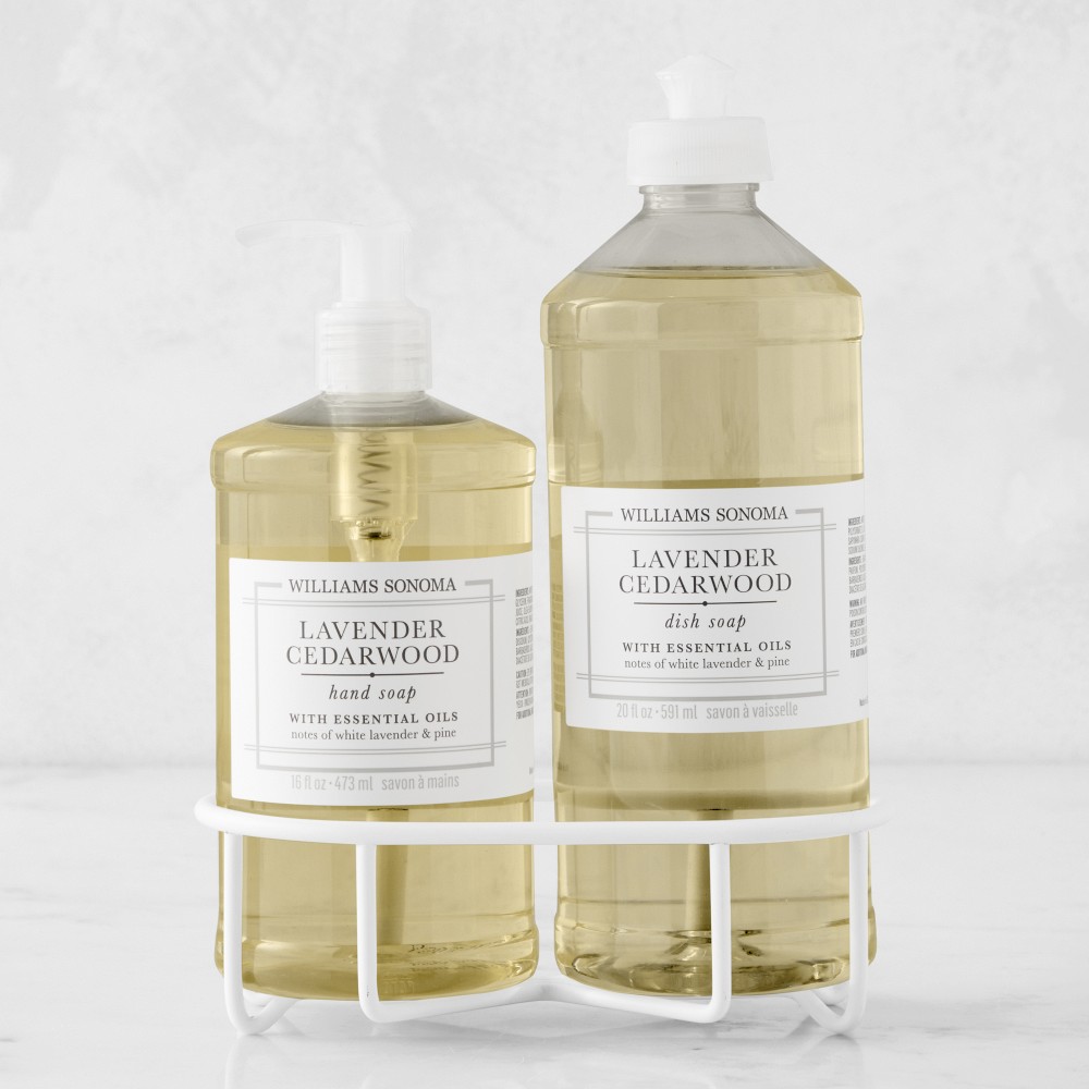 Williams Sonoma Lavender Cedarwood Hand Soap & Dish Soap 3-Piece Kitchen Set