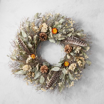Plymouth Dried Flower Wreath