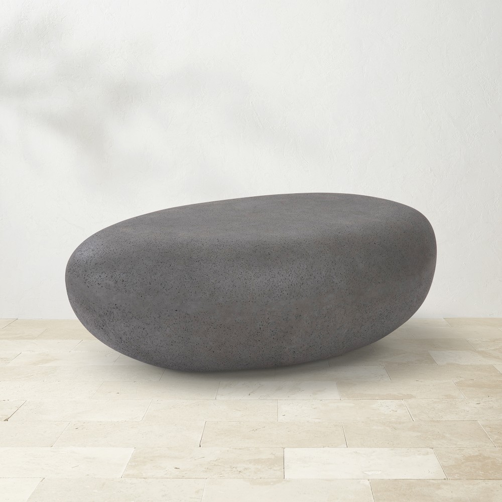 OPEN BOX: River Stone Small Coffee Table, Charcoal