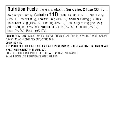 Williams Sonoma Coffee Syrup, Salted Caramel