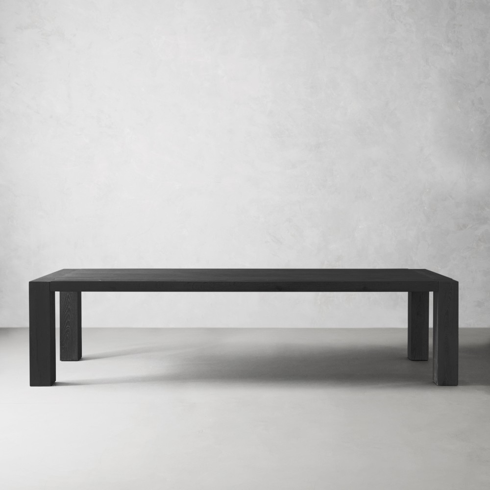 Montauk Parsons Rectangular Dining Table, Midnight Black (82