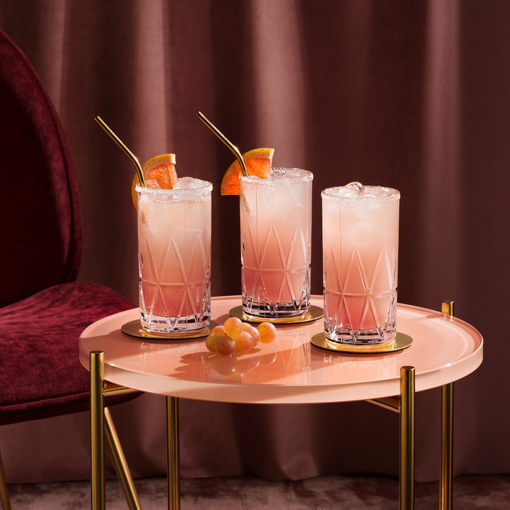 Orrefors Peak Highball Glasses, Set of 4