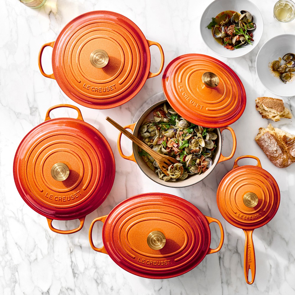 Le Creuset Flamme Dorée Collection