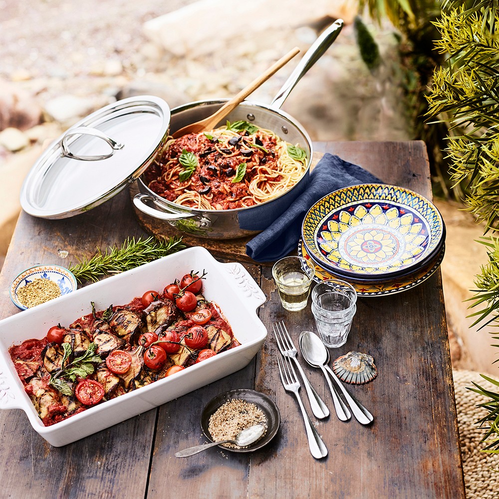 Williams Sonoma Signature Thermo-Clad™ Stainless-Steel Essential Pan, 5-Qt.