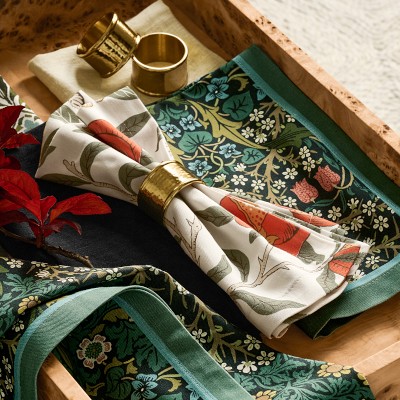 Morris & Co. x Williams Sonoma Blackthorn Napkins, Set of 4