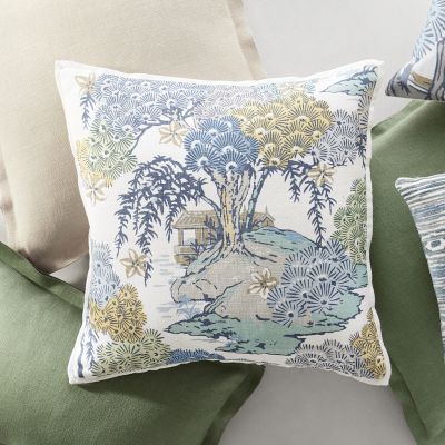 Scalamandré x Williams Sonoma Home Sea of Trees Printed Pillow Cover