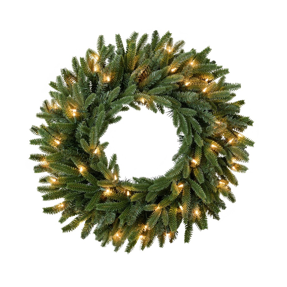 Balsam Hill Fraser Fir Pre-Lit Faux Wreath & Garland
