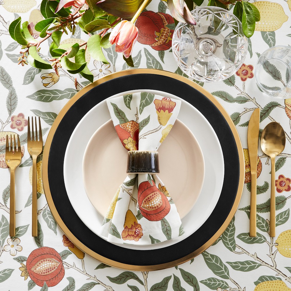 Morris & Co. Golden Fruit Napkins, Set of 4