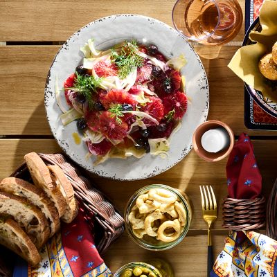 Rustic® Outdoor Melamine Salad Plates, Set of 4
