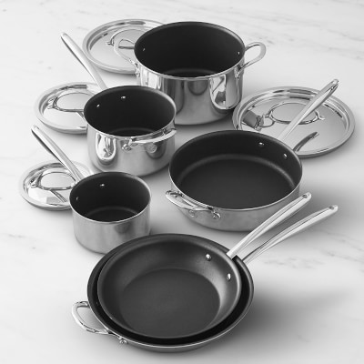 All-Clad D5® Stainless-Steel Pro Nonstick 10-Piece Cookware Set