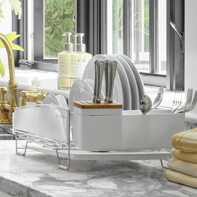 Williams Sonoma Compact Dish Rack, White