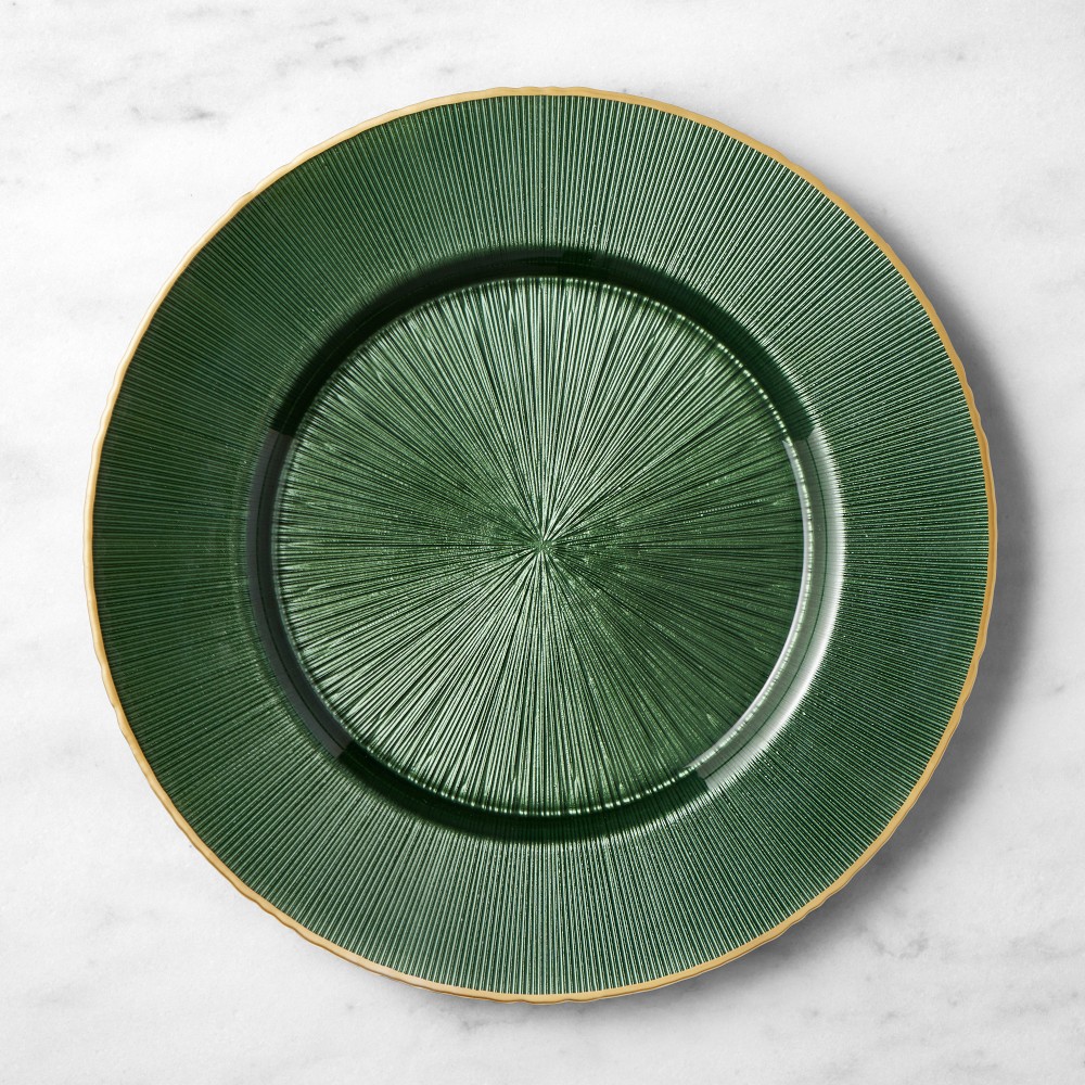 Gold Rim Glass Charger