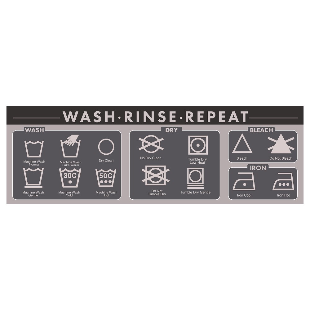 Un-Rug Laundry Day Low Profile Runner Mat, 2' X 6'