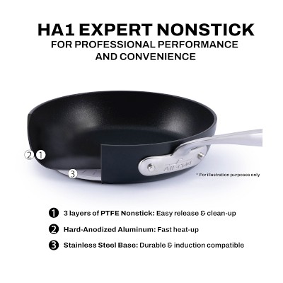 All-Clad HA1 Expert Hard Anodized Nonstick Covered Chef's Pan, 12