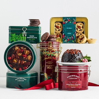 Cartwright & Butler Treasure Chest Tin with Mint Chocolate Thins