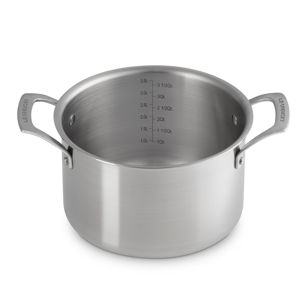 Le Creuset Essential Stainless-Steel Stockpot, 4-Qt.