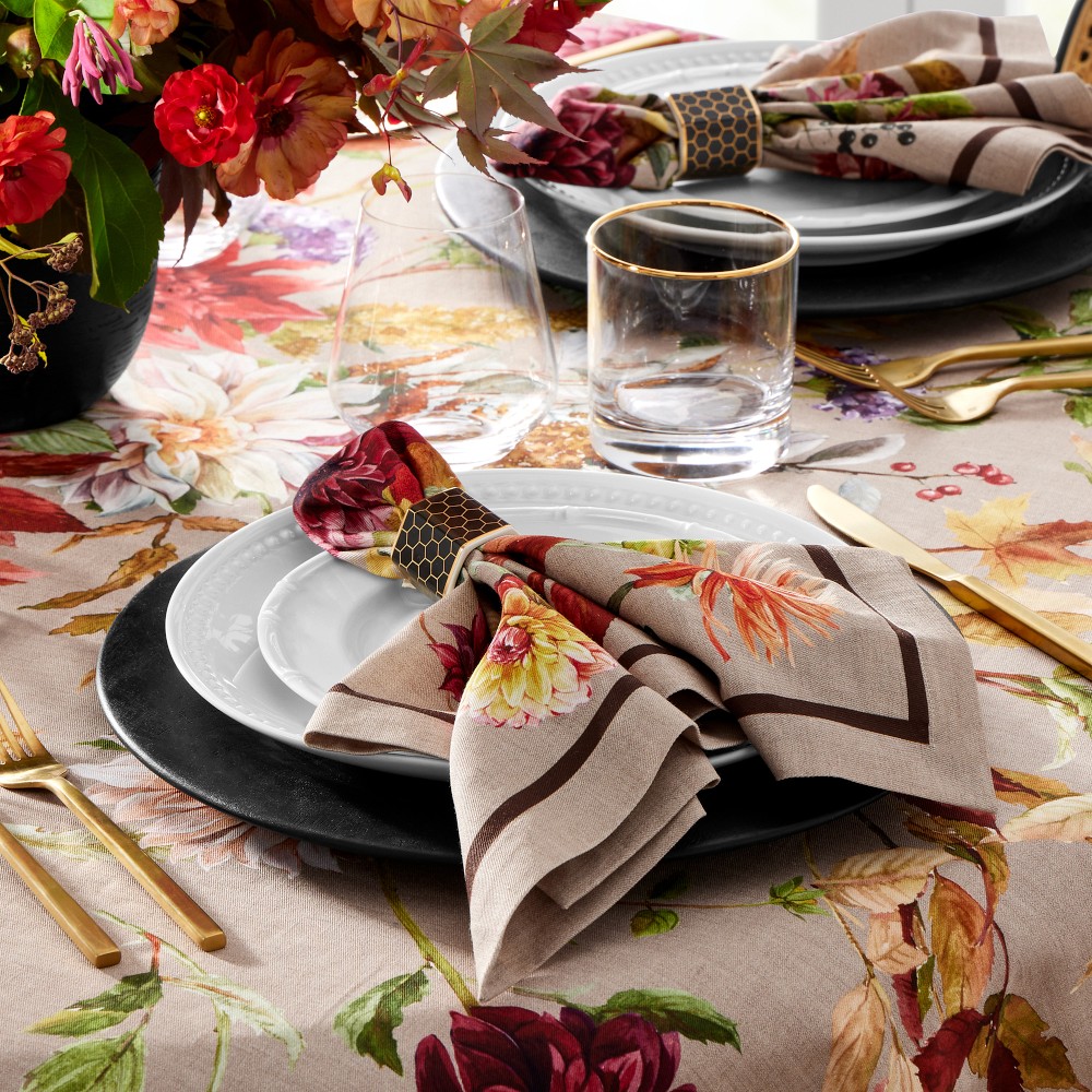 Harvest Bloom Round Tablecloth