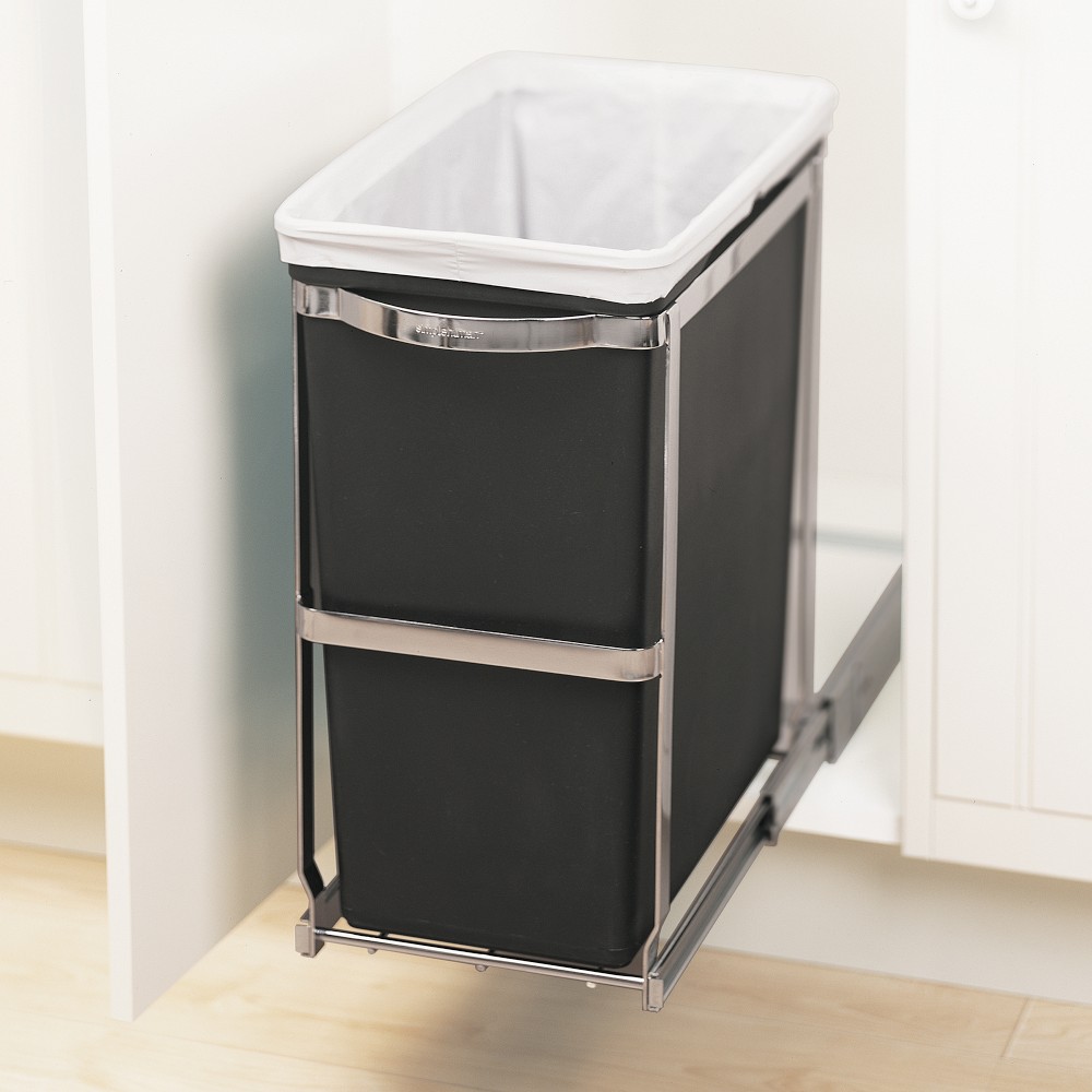 simplehuman™ 30-L. Under Counter Pull-Out Trash Can