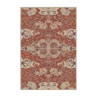 Tibetan Cloud Hand Knotted Rug, Henna