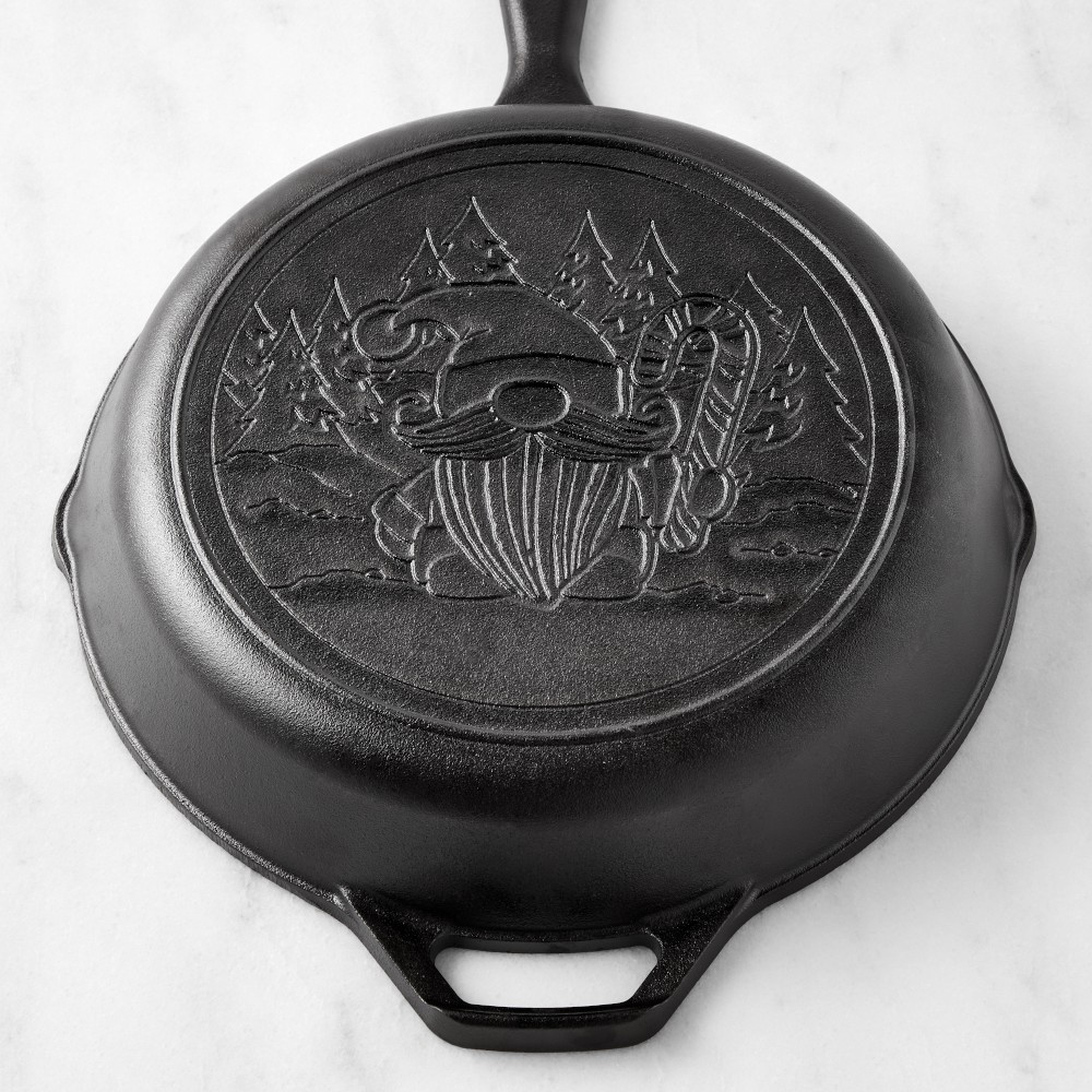 Lodge Seasoned Cast Iron Gnome Skillet, 10 1/4