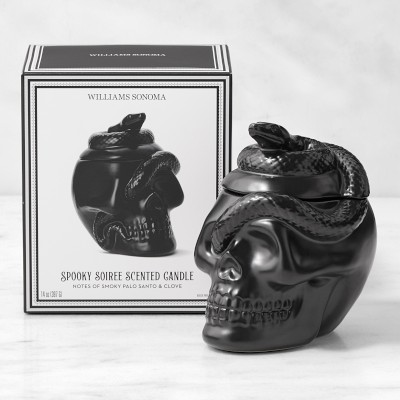 Spooky Soirée Skull Candle