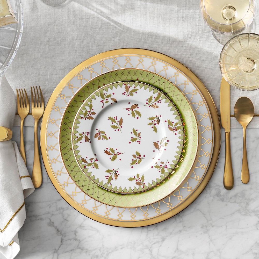 Regency Holiday Appetizer Plates, Set of 4