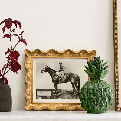 AERIN x Williams Sonoma Home Gold Scalloped Gallery Picture Frame