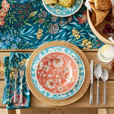 Iznik Outdoor Melamine Dinner Plates