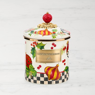 MacKenzie Childs Deck the Halls Canister