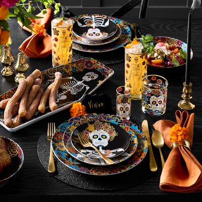 Day of the Dead 12-Piece Dinnerware Set