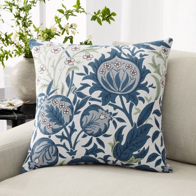 Morris & Co. x Williams Sonoma Home Elmcote Performance Pillow Cover, Blue
