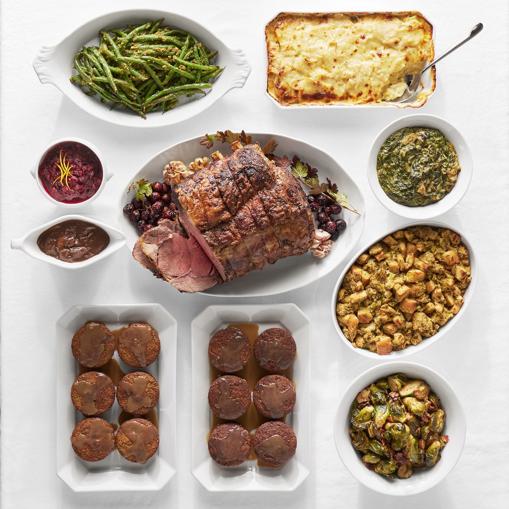 Williams Sonoma Test Kitchen 4-Bone Prime Rib Holiday Dinner, Serves 10-12