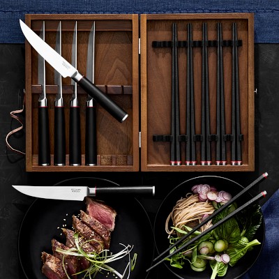 Williams Sonoma Chopsticks and Steak Knife, Set of 12
