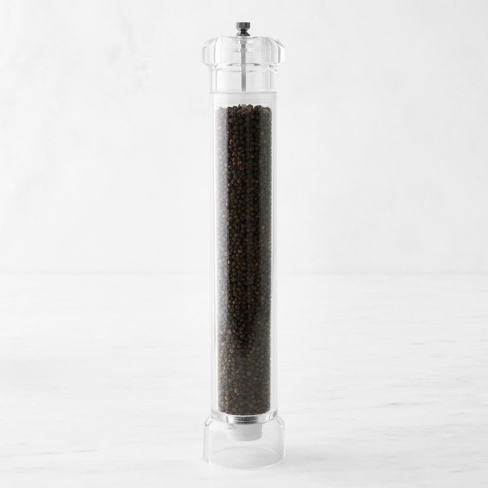 Williams Sonoma Pink Himalayan Salt & Black Peppercorn Tall Mills, 15