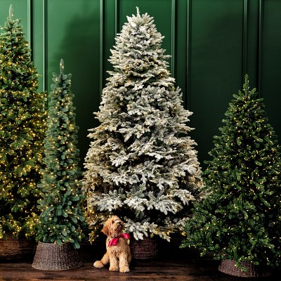Balsam Hill Most Realistic Frosted Balsam Fir Pre-Lit Faux Tree, 7.5'-9'