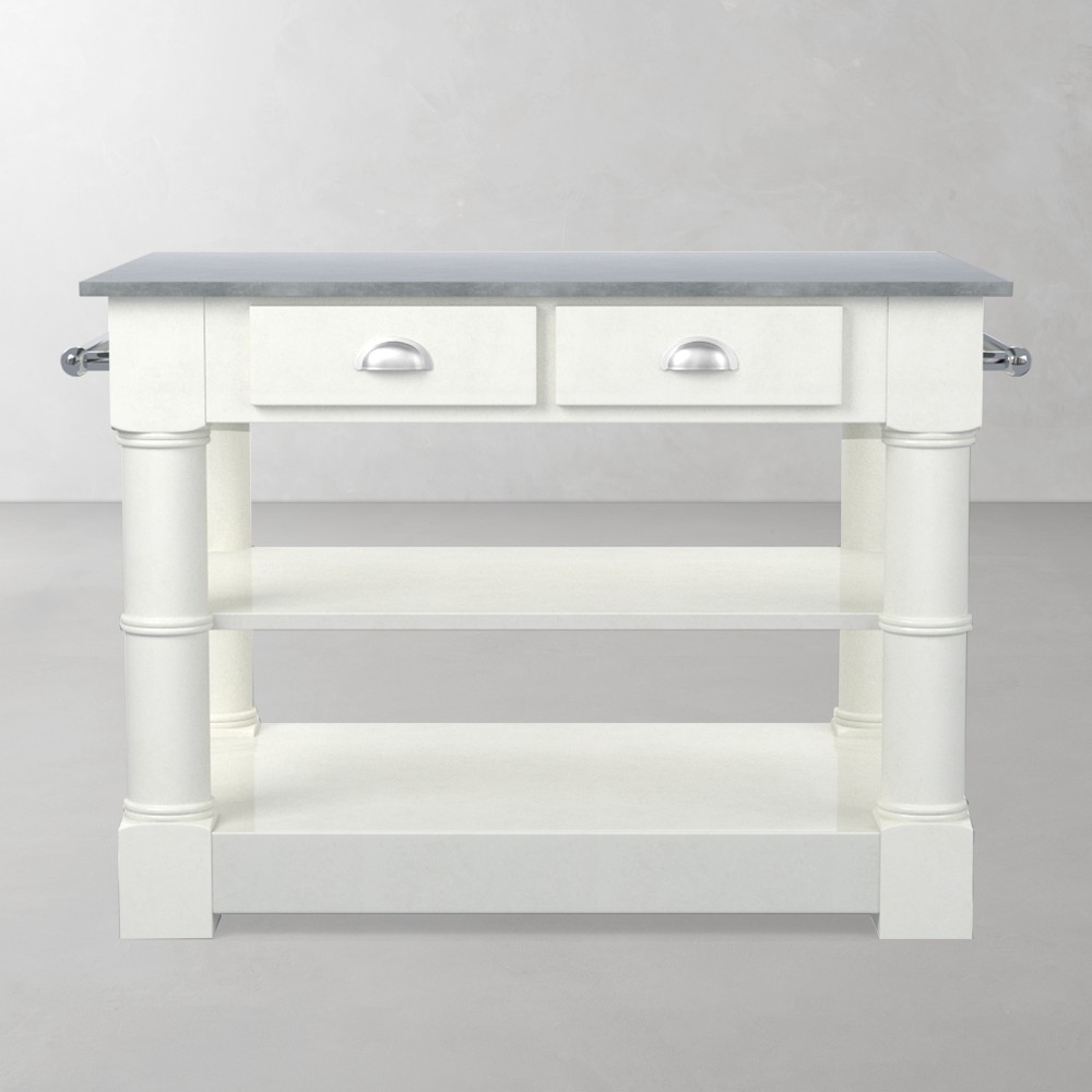 Barrelson Single Kitchen Island with Italian Basalt Top (49