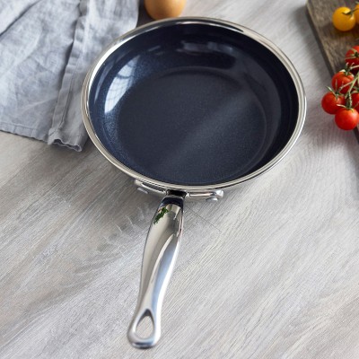 GreenPan™ Premiere Max Stainless-Steel Ceramic Nonstick Fry Pan