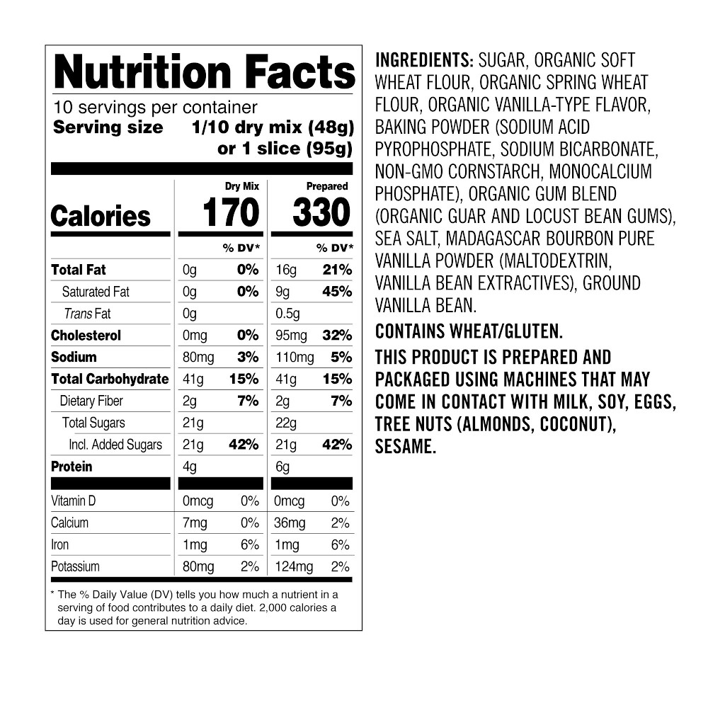 Williams Sonoma Vanilla Bean Pound Cake Mix