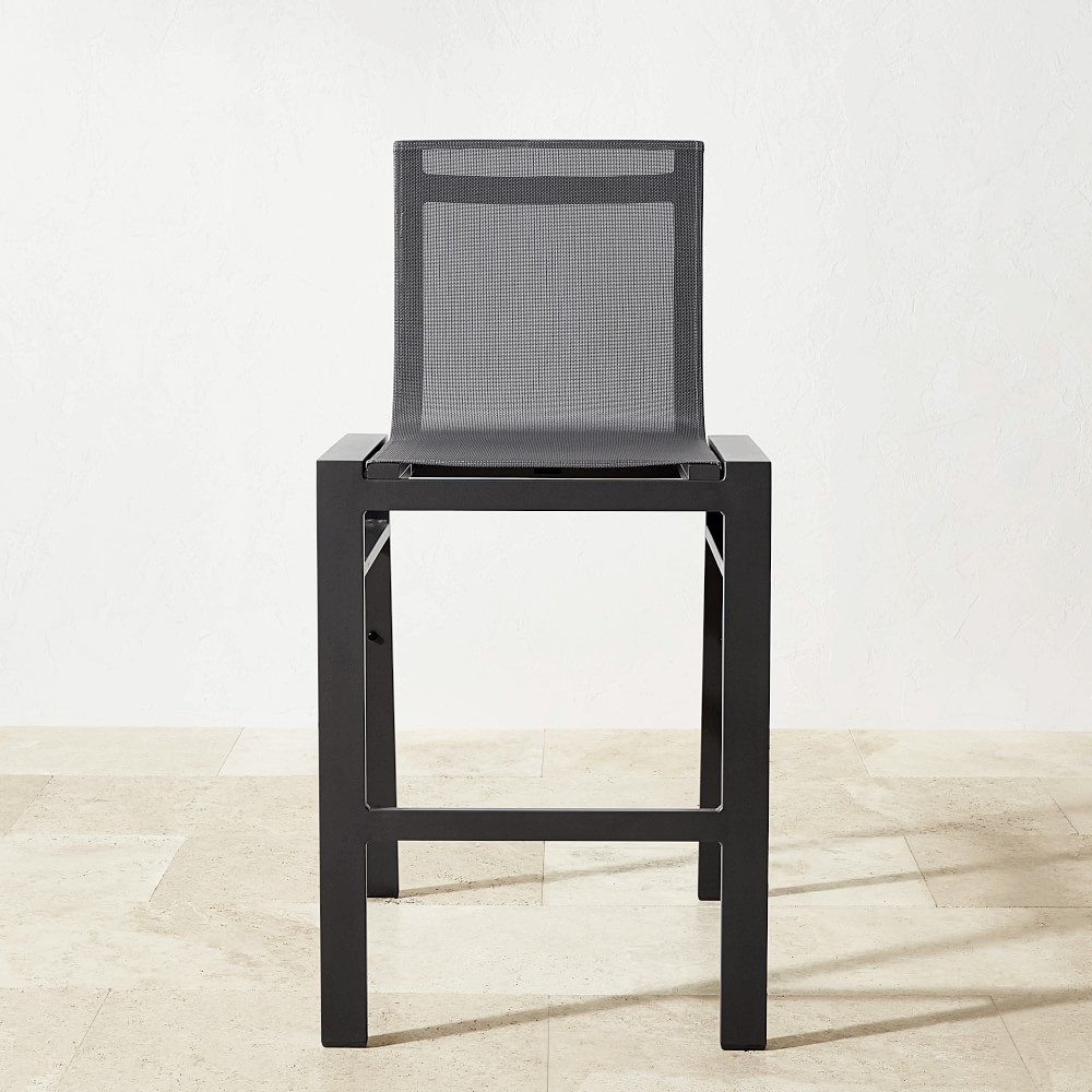 OPEN BOX: Santa Barbara Outdoor Bar Stool, Slate Grey