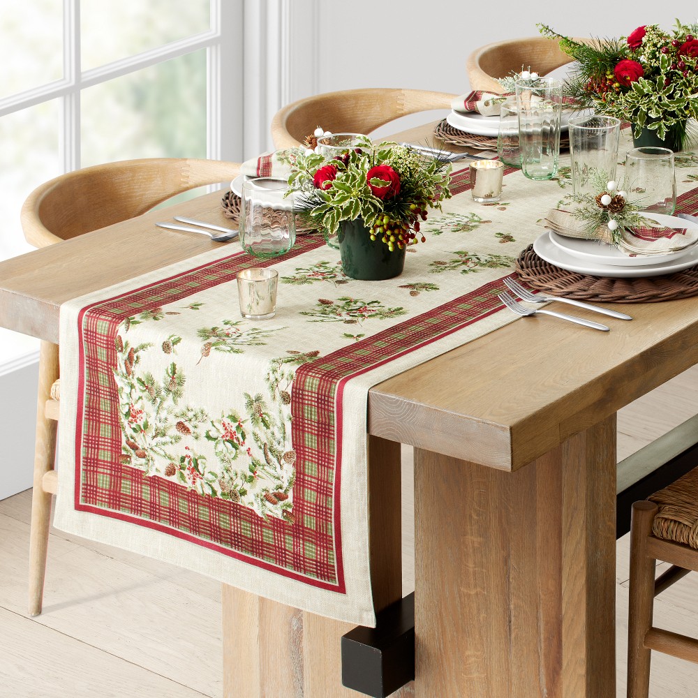 Forest Plaid Table Runner