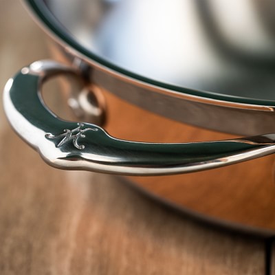 Hestan CopperBond Covered Essential Pan with Handle Helper, 5-Qt.