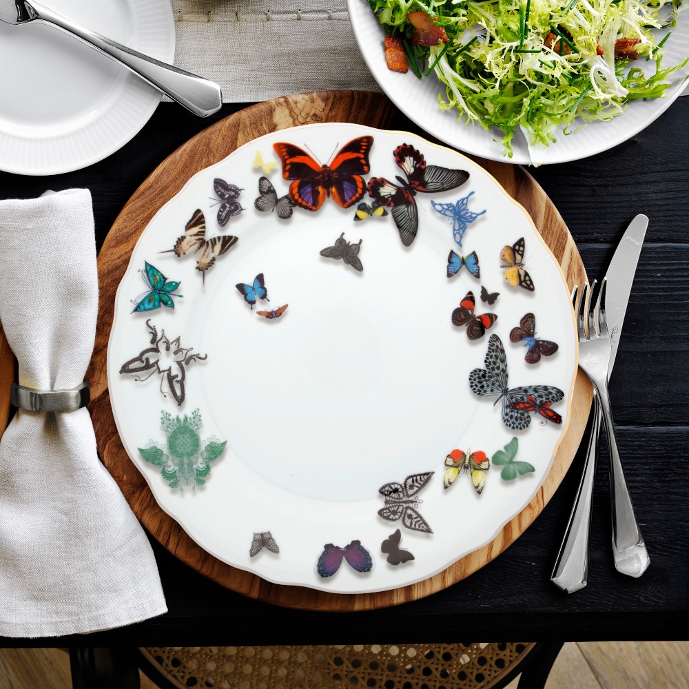 Christian Lacroix Butterfly Parade Dinner Plates, Set of 4