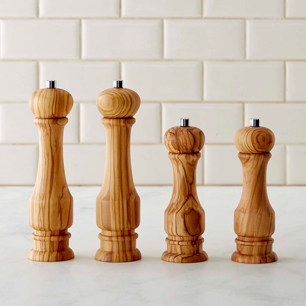 Williams Sonoma Traditional Olivewood Salt & Pepper Mills, 7
