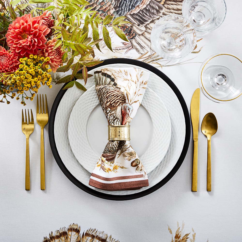 Plymouth Turkey Napkins, Set of 4