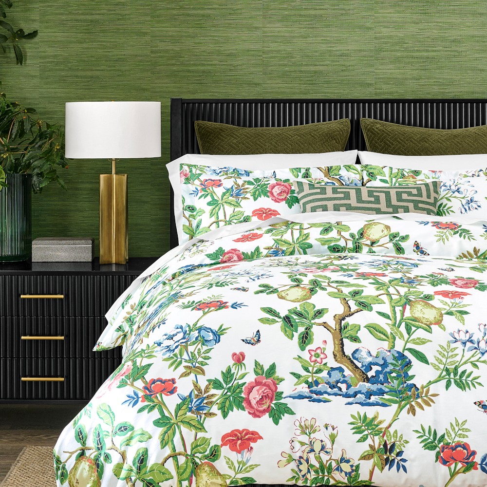 Scalamandré x Williams Sonoma Home Shantung Duvet Cover & Shams