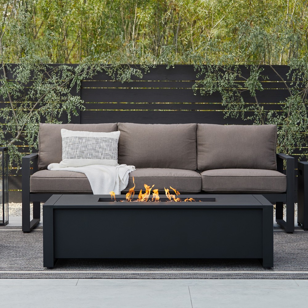 Freeport Metal Rectangular Fire Table (52